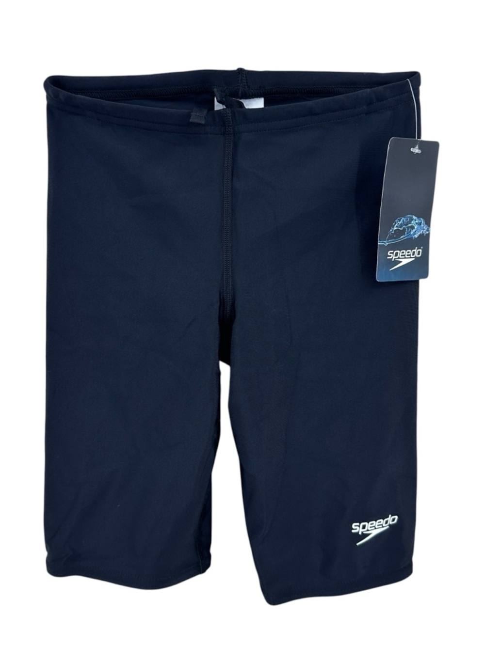 New SPEEDO Power Flex Eco Drawstring Waist Bottom Swim Jammer Black